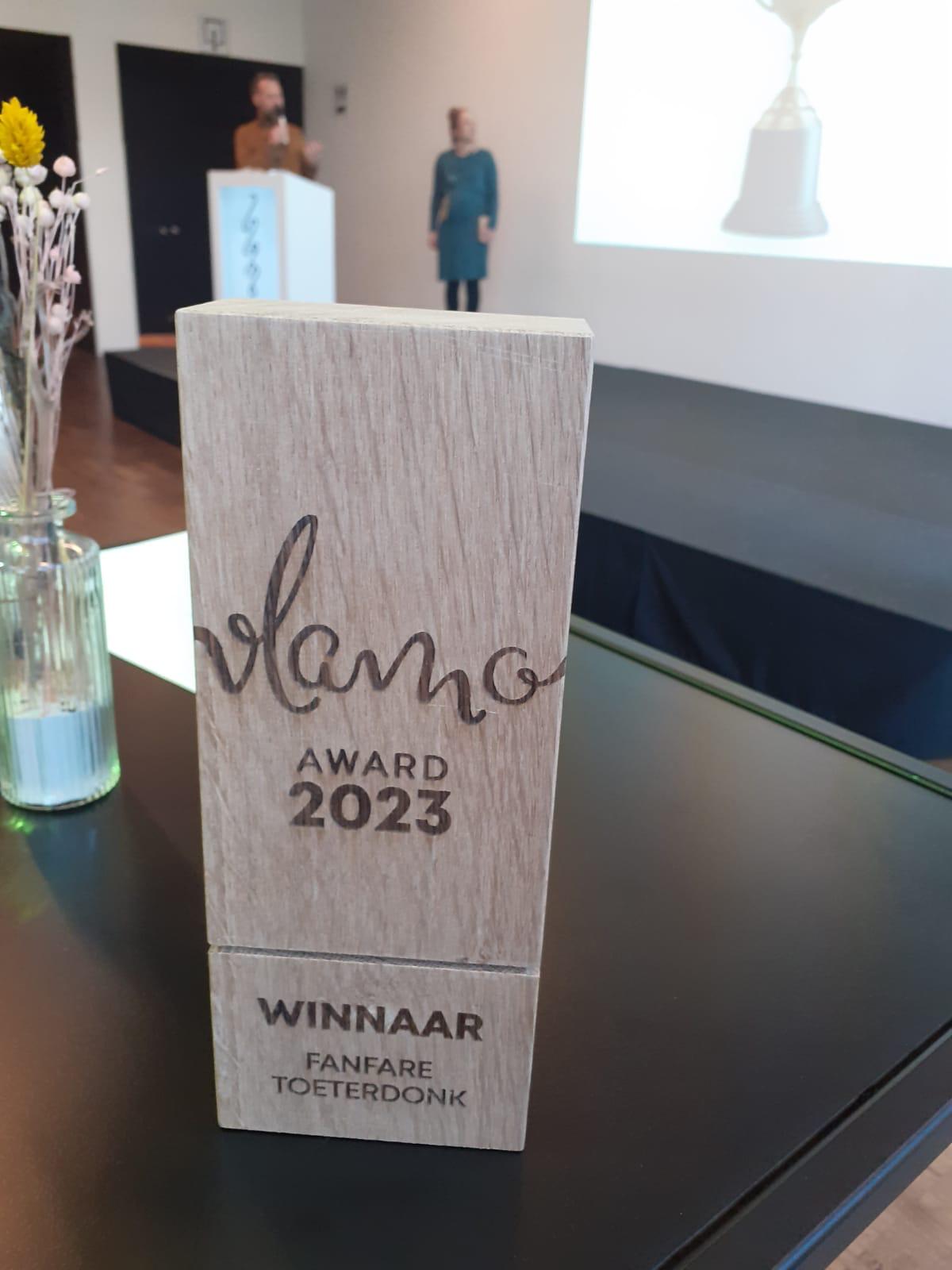 Fanfare Toeterdonk laureaat VLAMO AWARD 2023